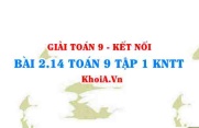 Bài 2.14 SGK Toán 9 tập 1 Kết nối tri thức